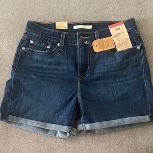 Levi's Dark Indigo Jean Shorts